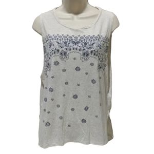 Billabong Tan Floral Billabong Tank Top